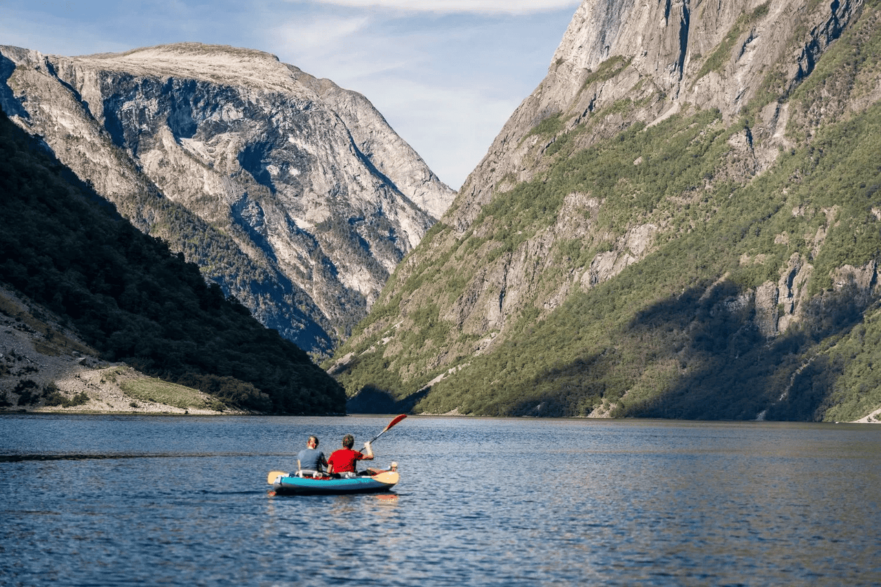 A view of the breathtaking scenery of Norway's Nærøyfjor site.
