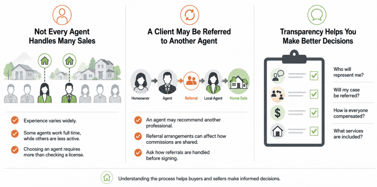 An infographic reporting on the process of choosing an agent and how to make better decisions.