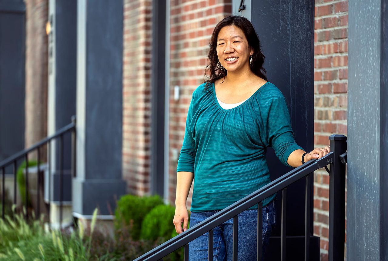 Cynthia Lew at her home in Murray, on Sept. 11, 2026. She’s grateful to not be renting — but not sure when she'll be able to afford a house with more outdoor space in a neighborhood with more trees.