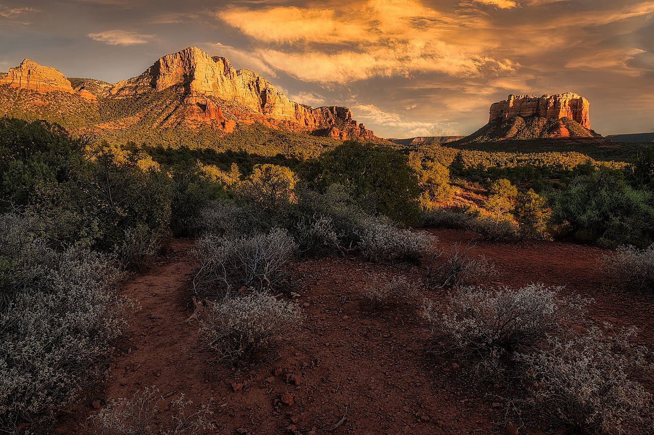 Red rock formations near Sedona in Arizona.