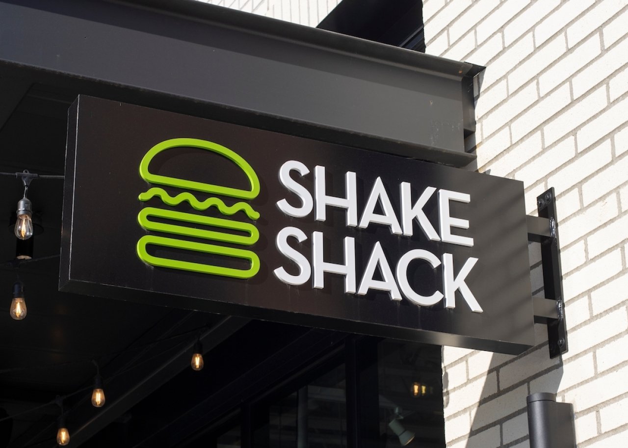#48. Shake Shack Closeup of the Shake Shack sign at the Beaverton, Oregon location.