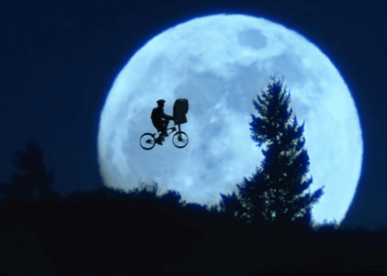 Henry Thomas and Pat Welsh in E.T. the Extra-Terrestrial.