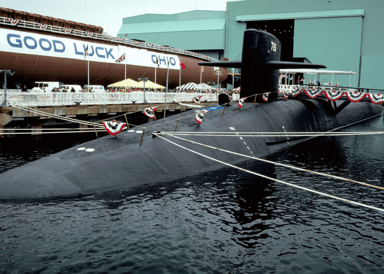 1981: The first Ohio class submarine