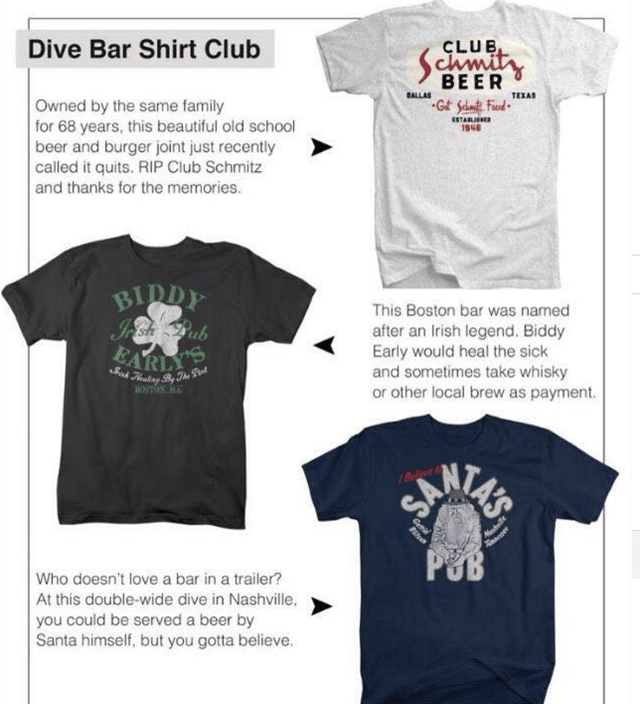 Dive Bar Shirt Club