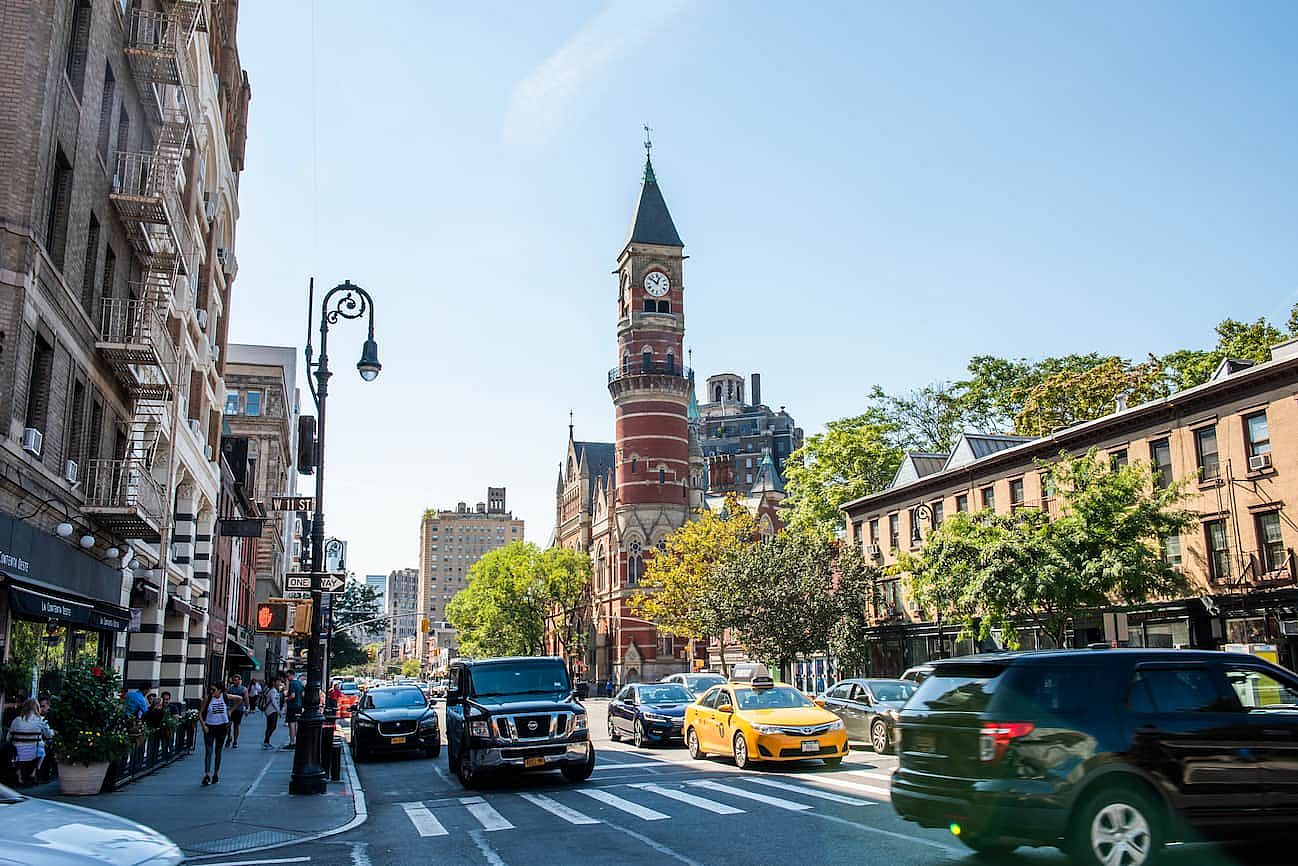New York, USA - September 24, 2018: Manhattan city landscape. Beautiful city view. New York City, USA.