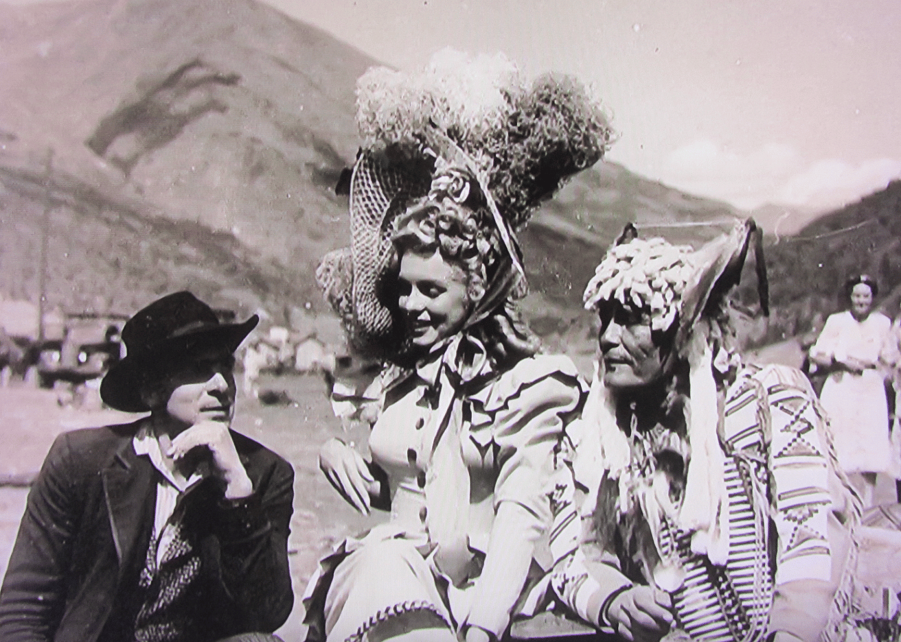 Marilyn Monroe and Chief Thundercloud in "A Ticket to Tomahawk"