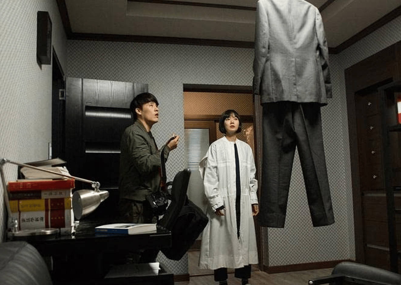 Bae Doona and Jae-woong Choi in "Stranger."