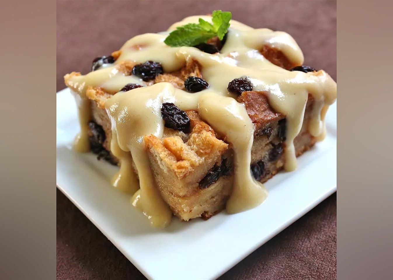 Best bread pudding with vanilla sauce
