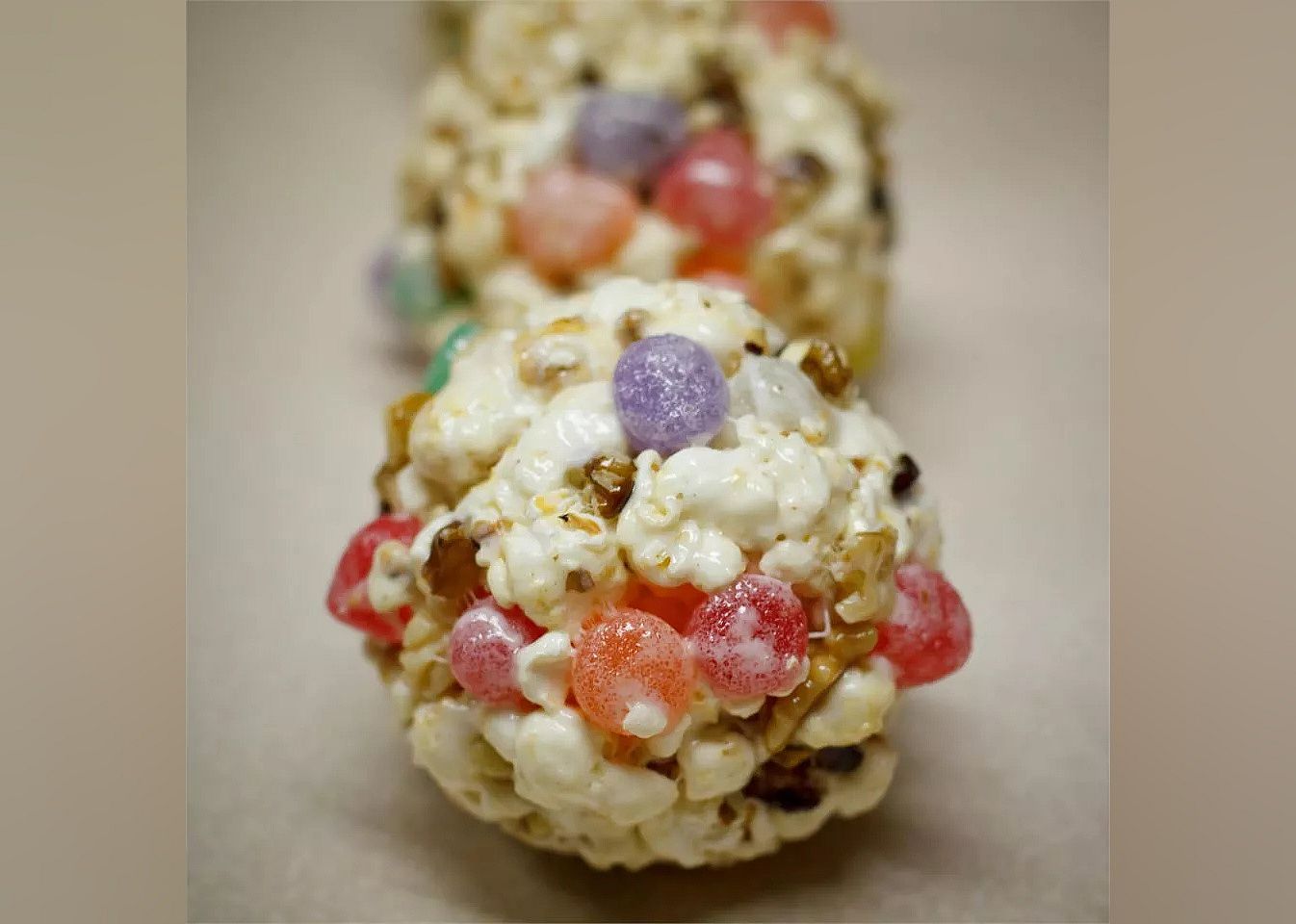 Marshmallow popcorn balls