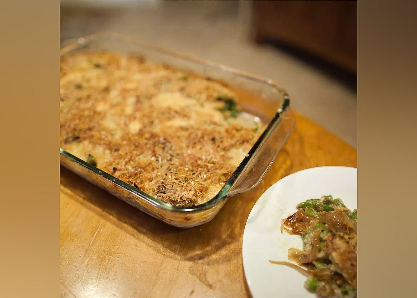 French onion green bean casserole