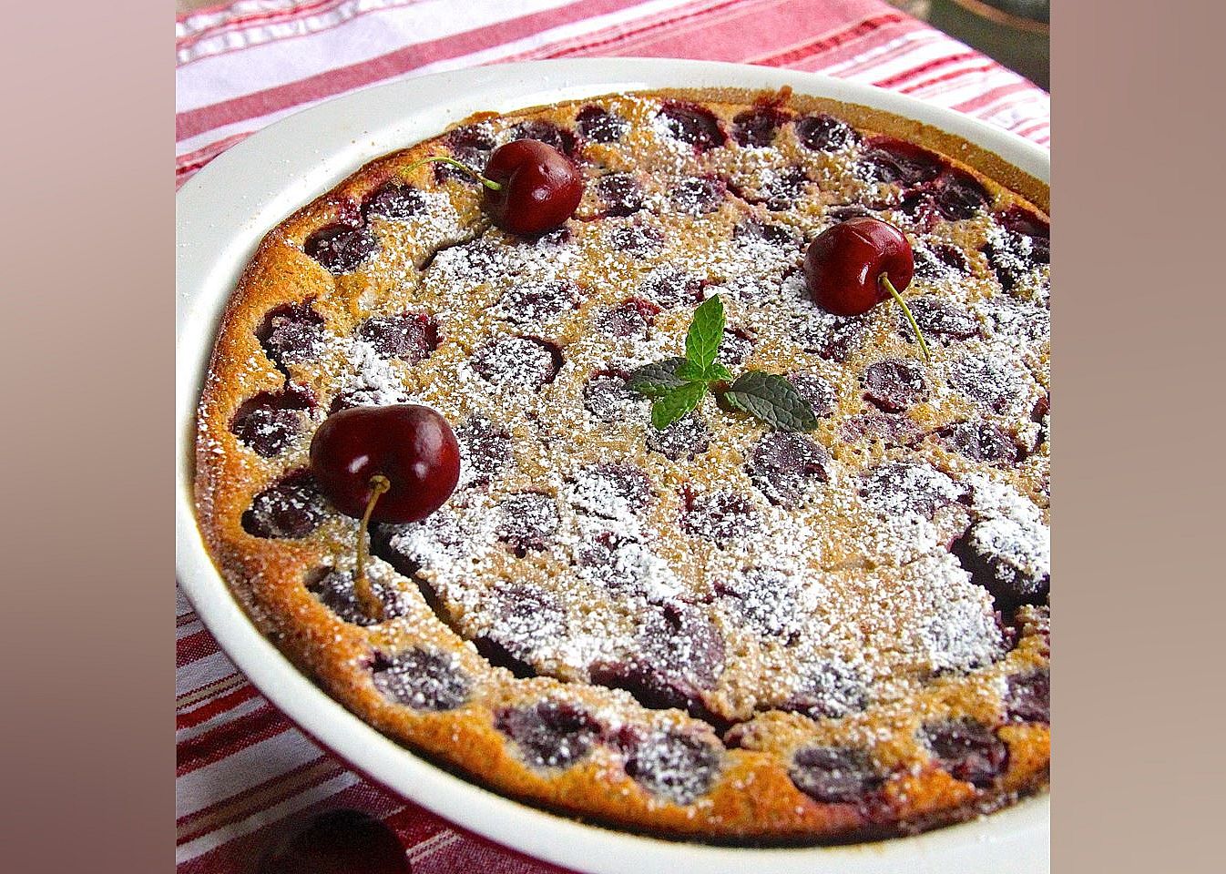 Brandied Cherry Clafouti
