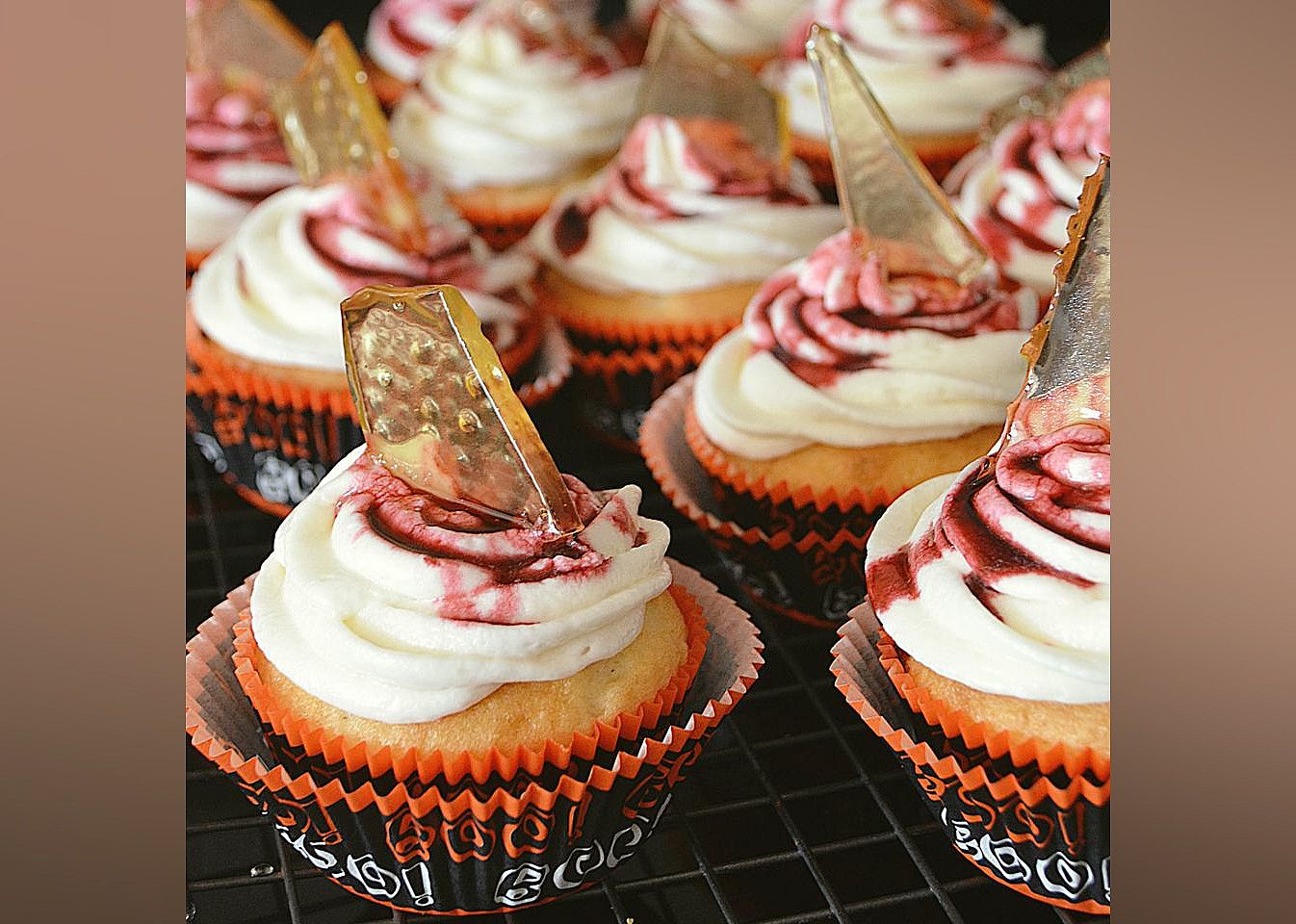 Broken Glass Cupcakes