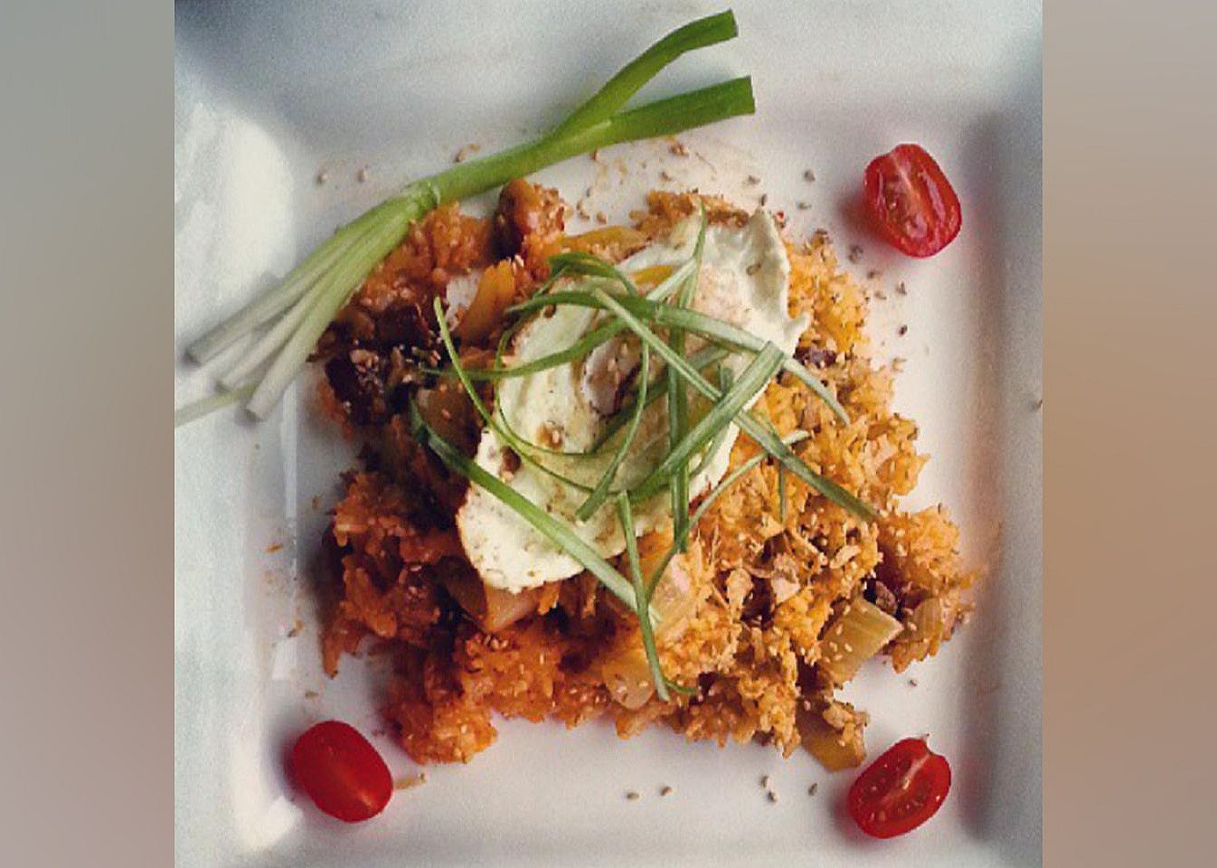 Vegan Korean Kimchi Fried Rice
