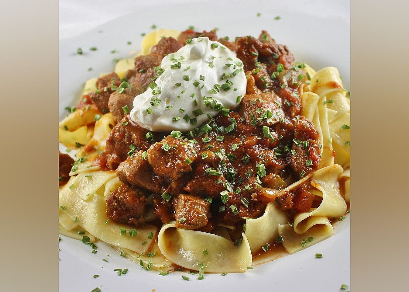 Porkolt (Hungarian Stew) Made With Pork