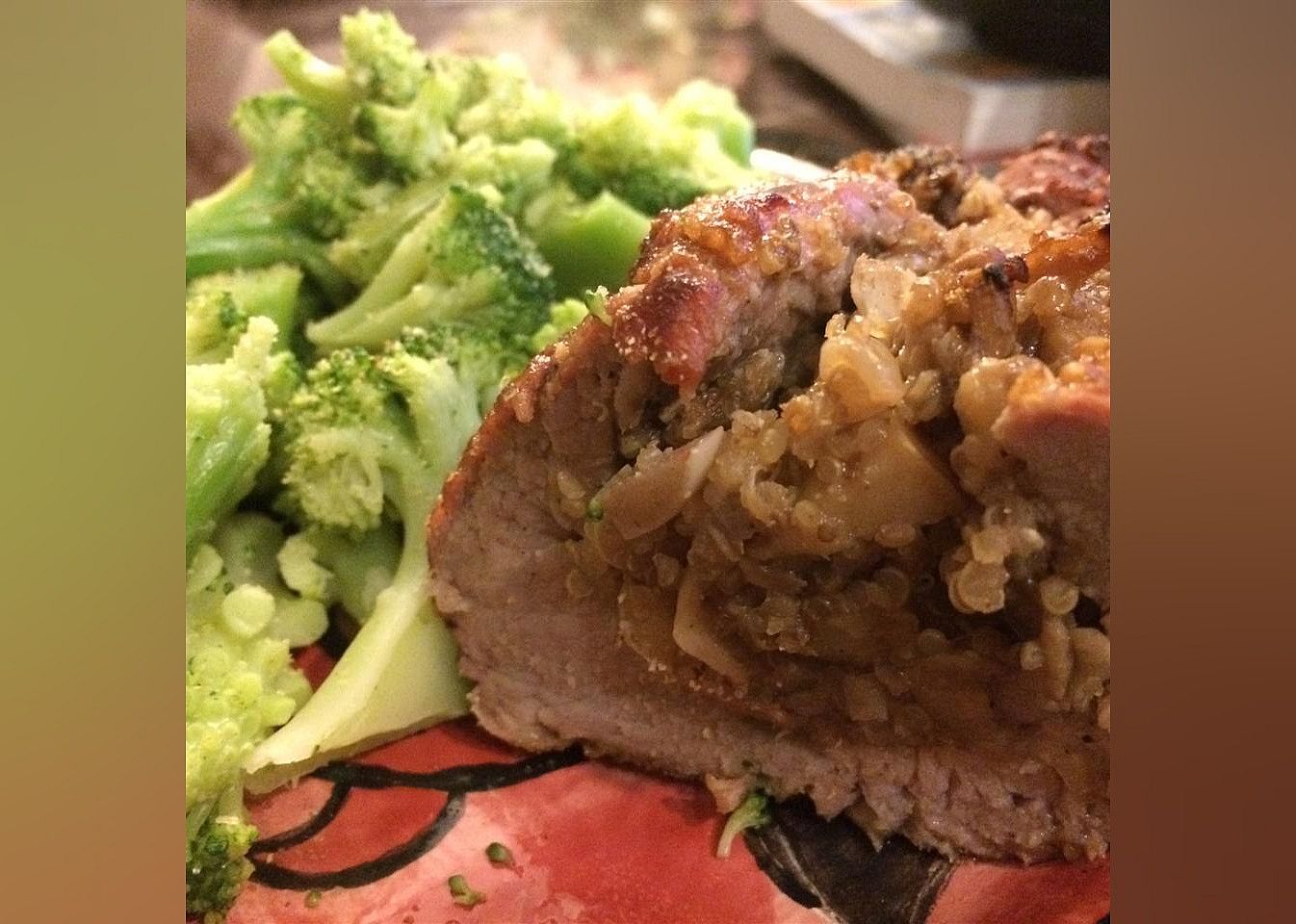 Quinoa Stuffed Pork Tenderloin