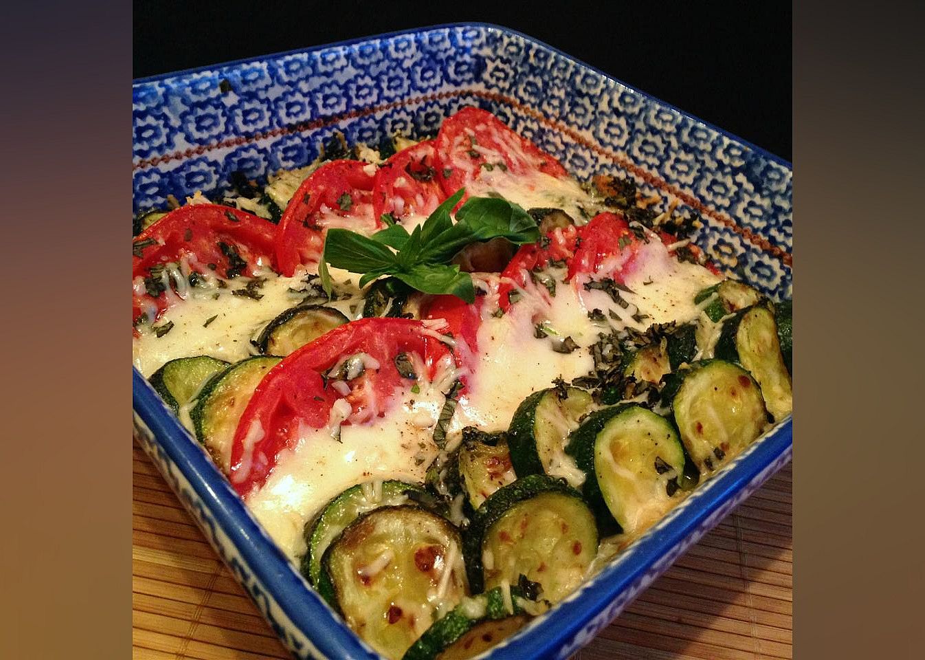 Zucchini e Pomodori Gratinati (Zucchini and Tomato Gratin)