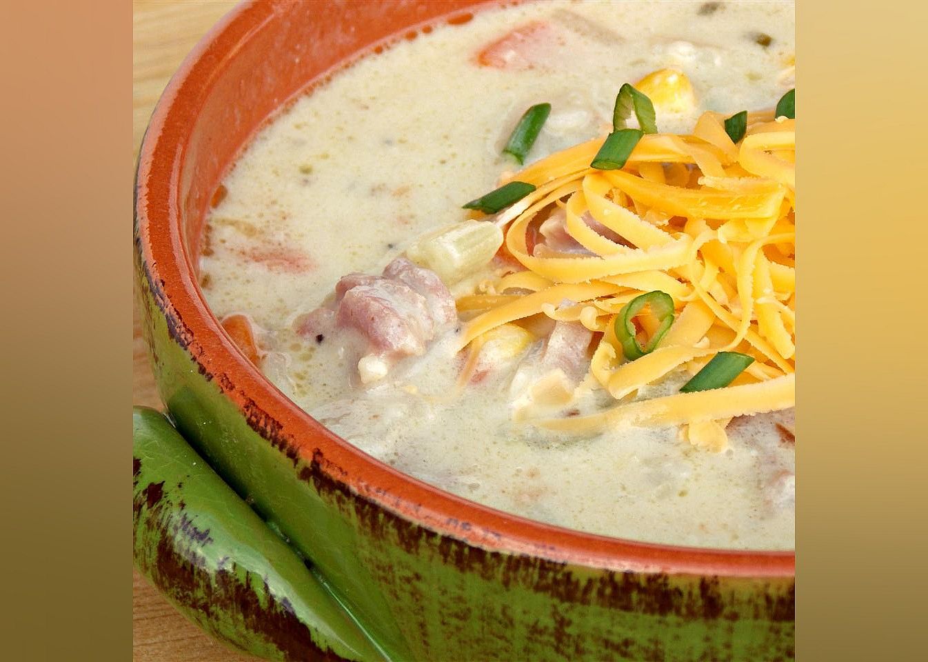 Cheesy Ham and Corn Chowder