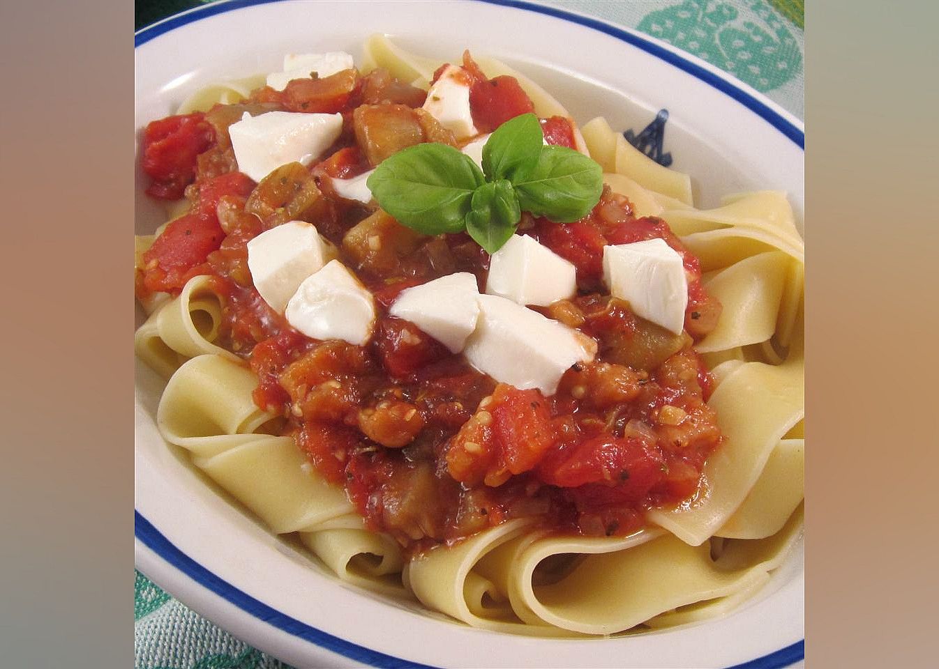 Mediterranean-Style Eggplant Pasta