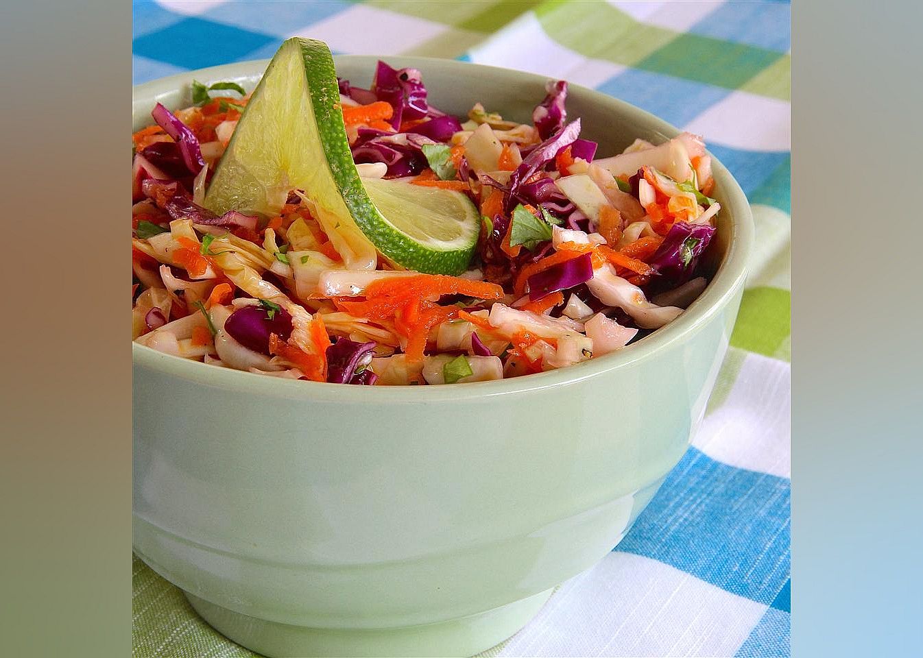Tri-Color Slaw with Lime Dressing