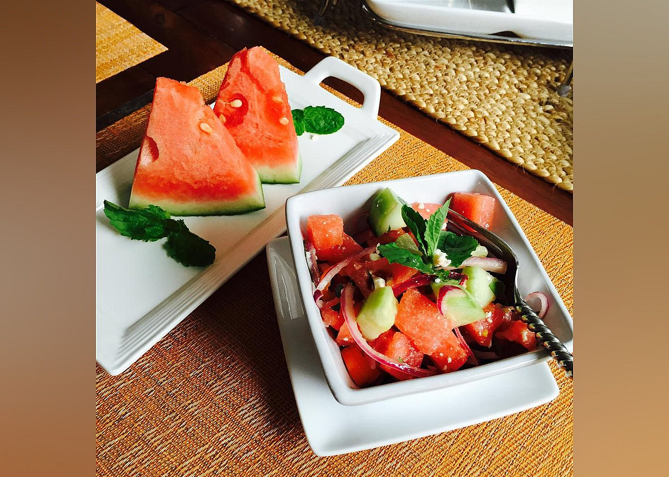 Refreshing Cucumber Watermelon Salad