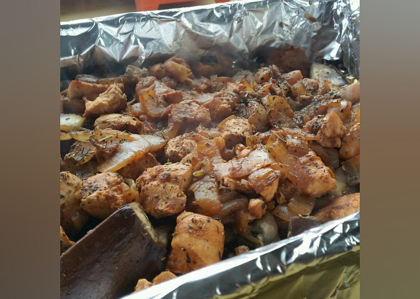 Mediterranean Chicken with Eggplant