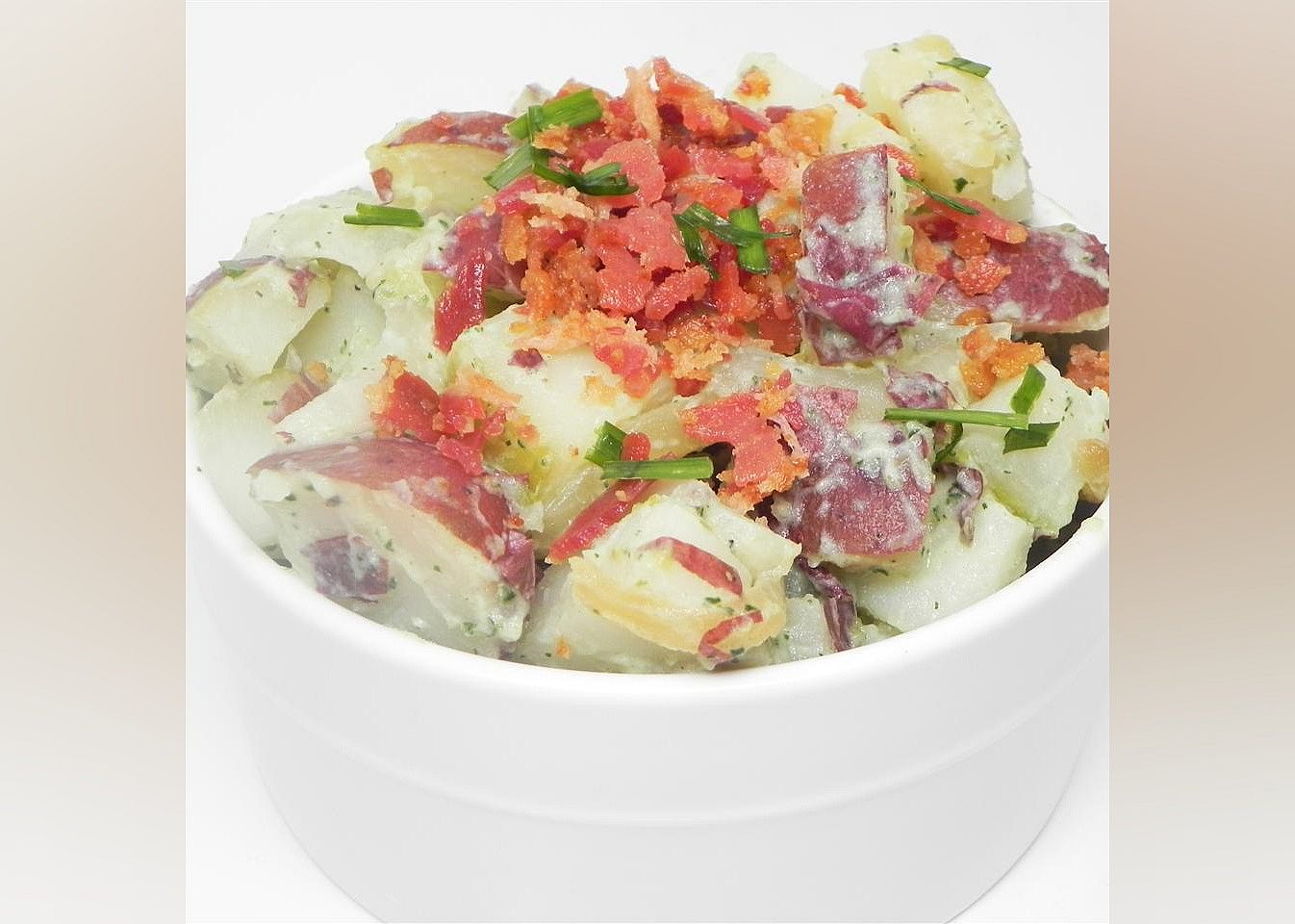 Caramelized Onion and Bacon Potato Salad