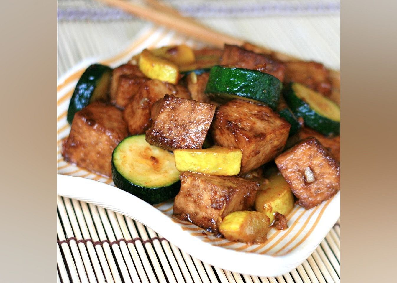 Yellow Squash and Tofu Stir Fry