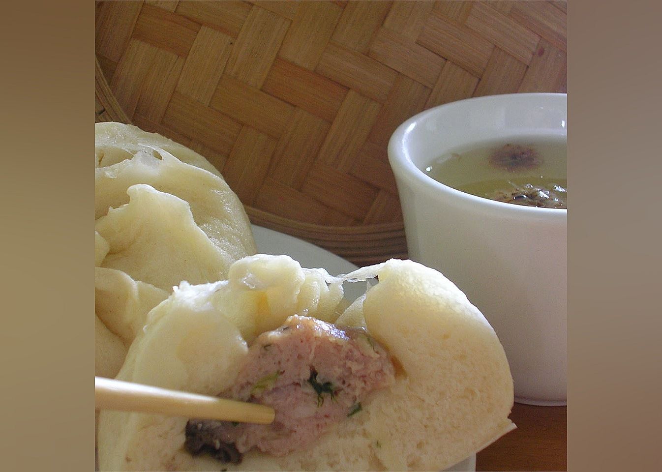 Chinese Steamed Buns with Meat Filling