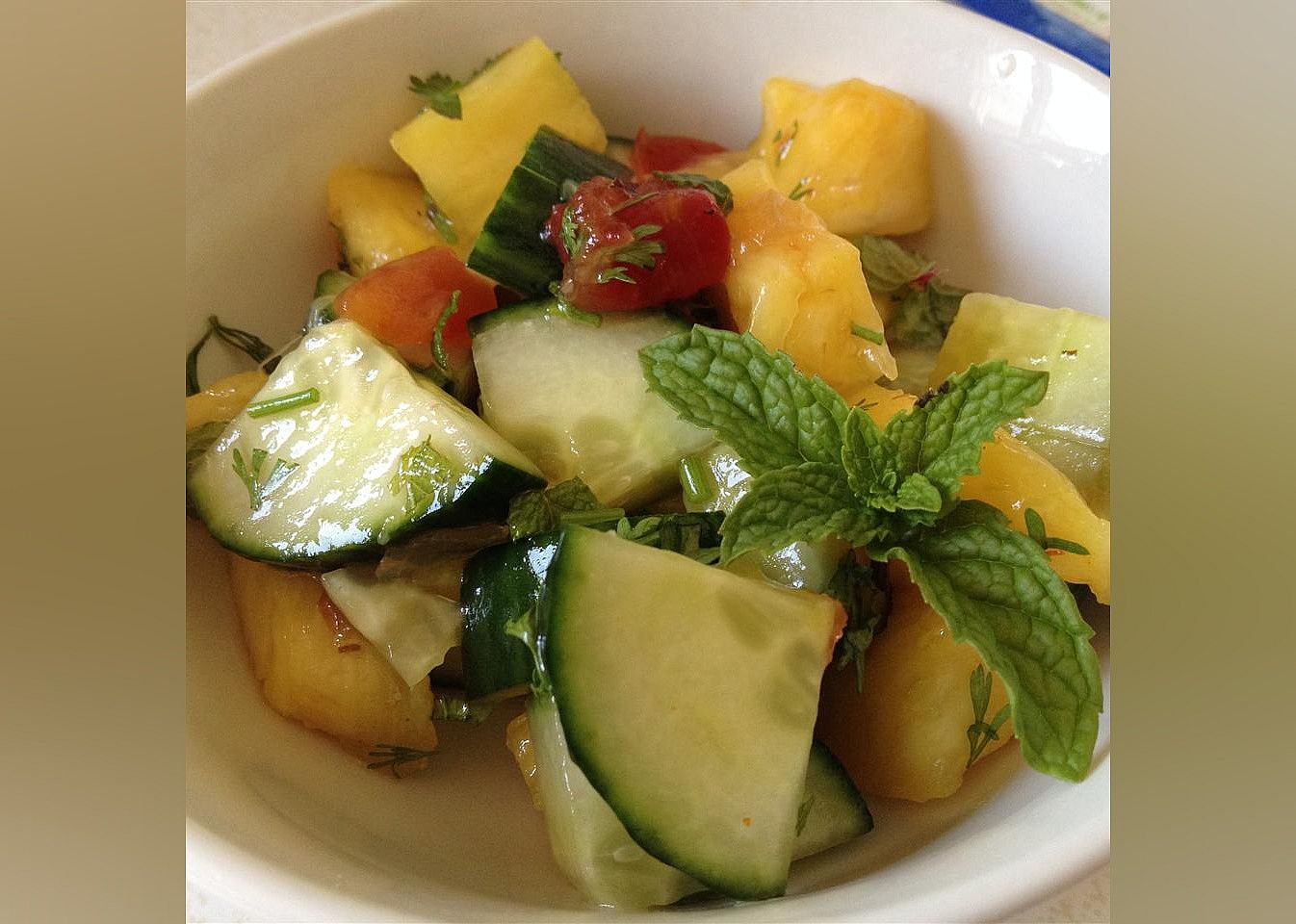 Pineapple Cucumber Salad