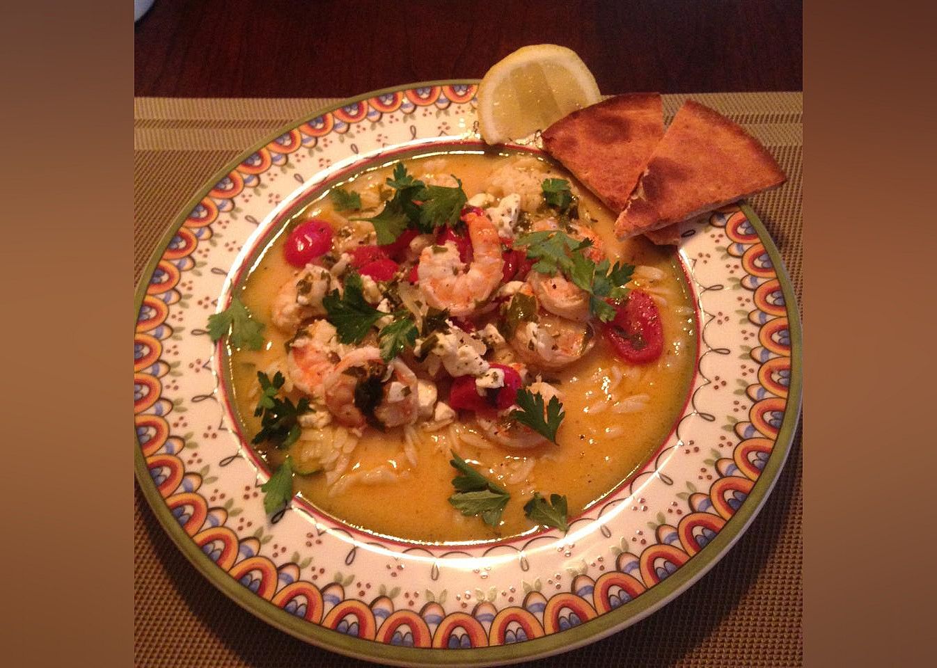 Greek Shrimp Dish From Santorini
