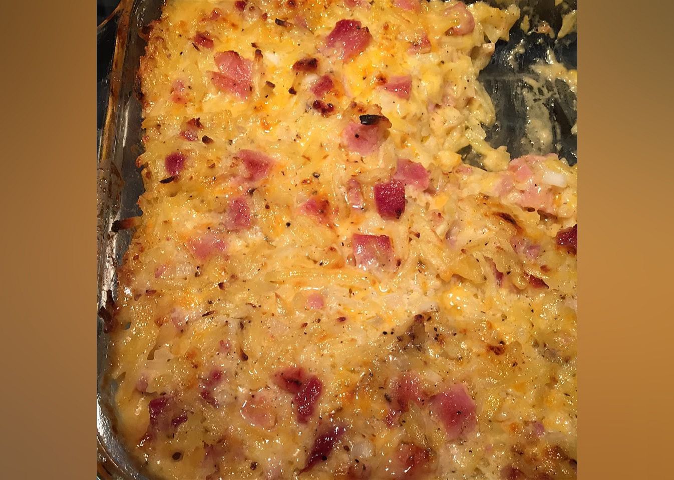 Cheesy Ham Potato Bake