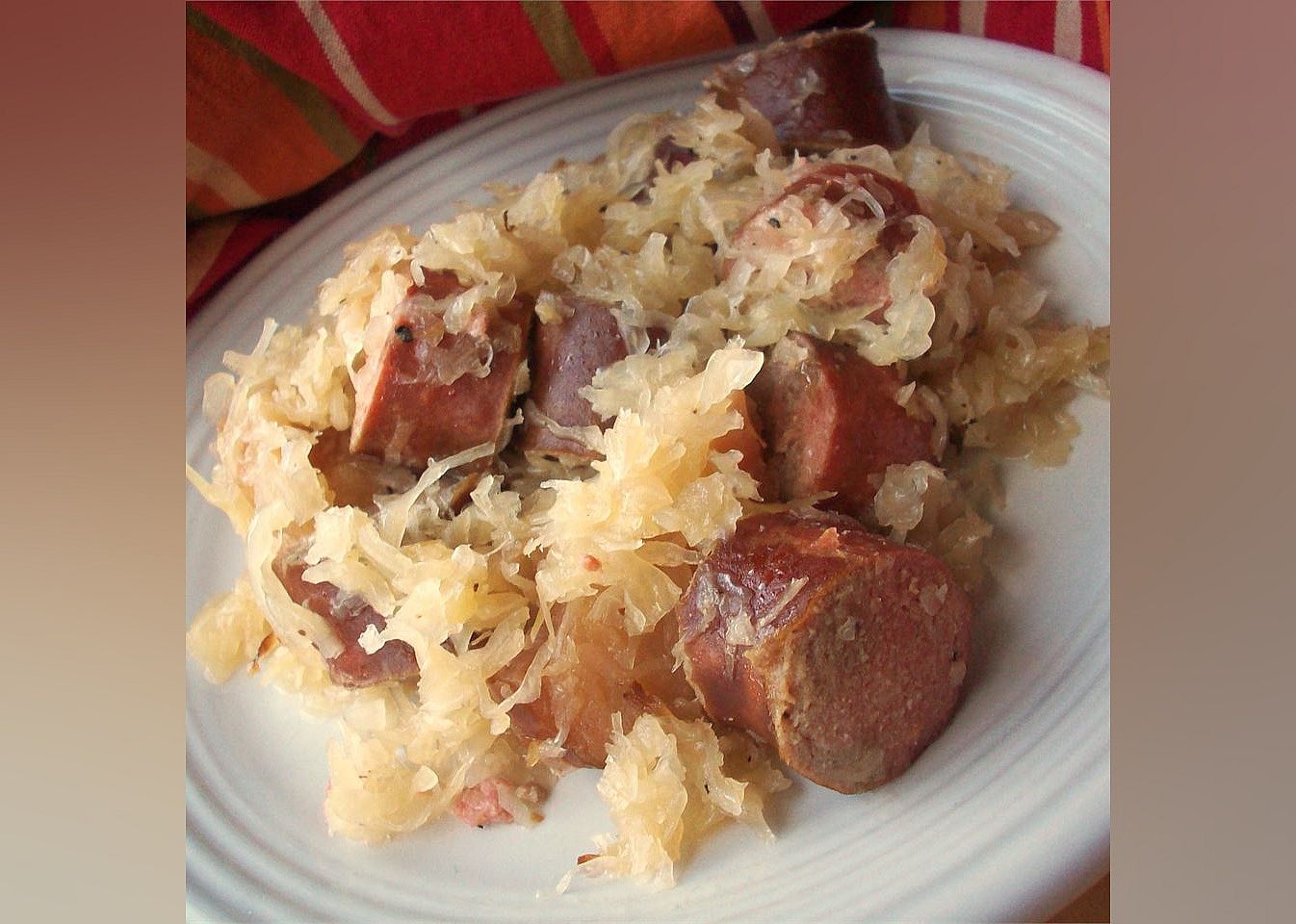Slow Cooker Kielbasa and Beer
