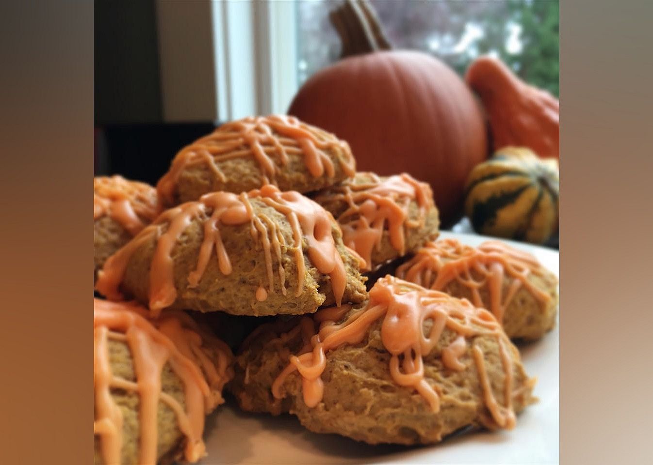 Iced Pumpkin Cookies