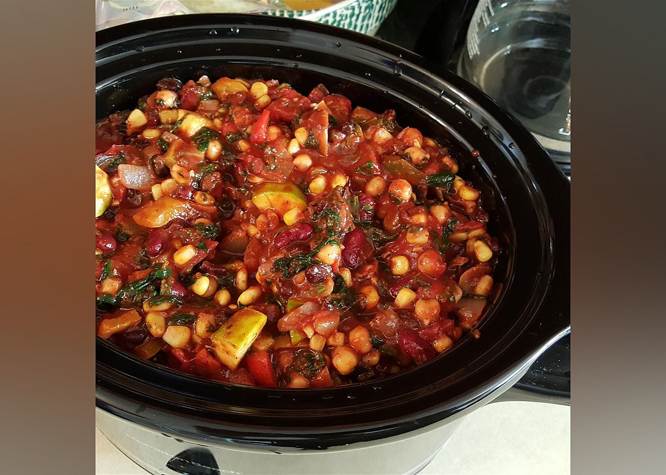 Hearty Vegan Slow-Cooker Chili