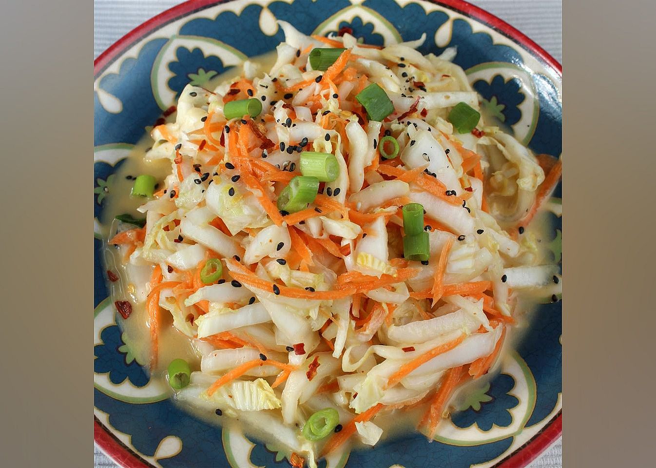 Quick and Easy Kimchi Salad