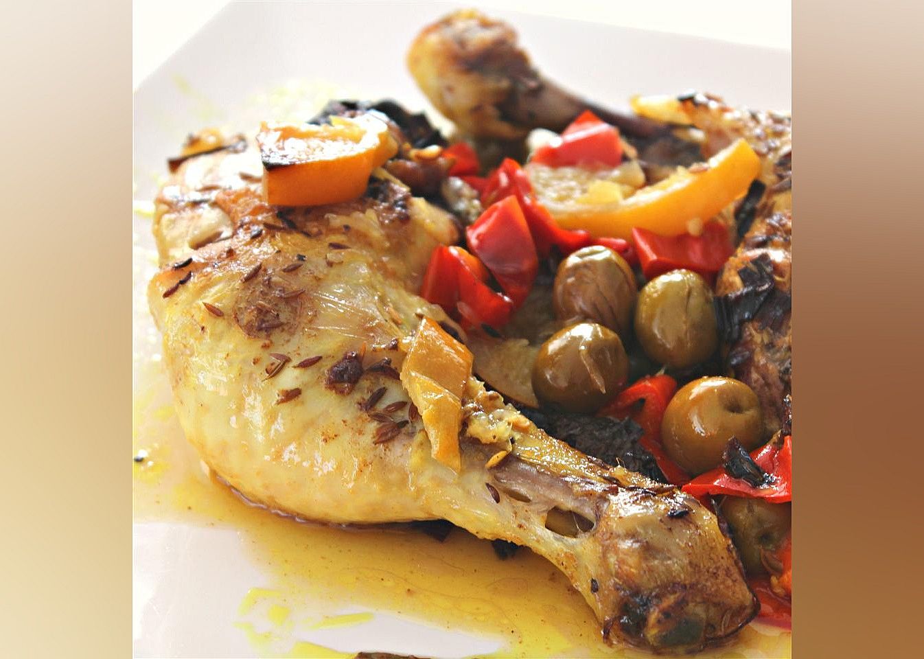 Moroccan Chicken with Saffron and Preserved Lemon