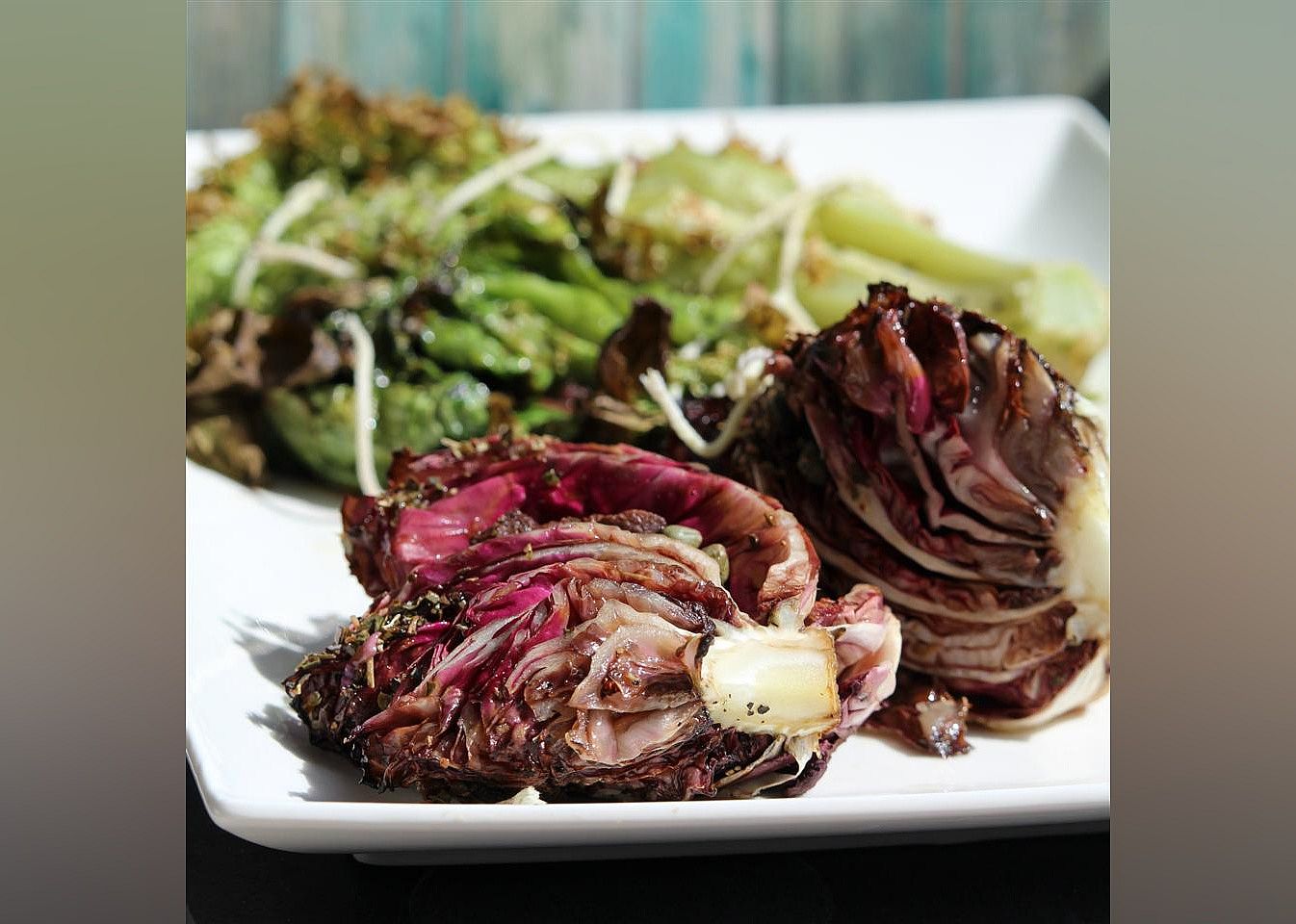 Roasted Lettuce, Radicchio, and Endive
