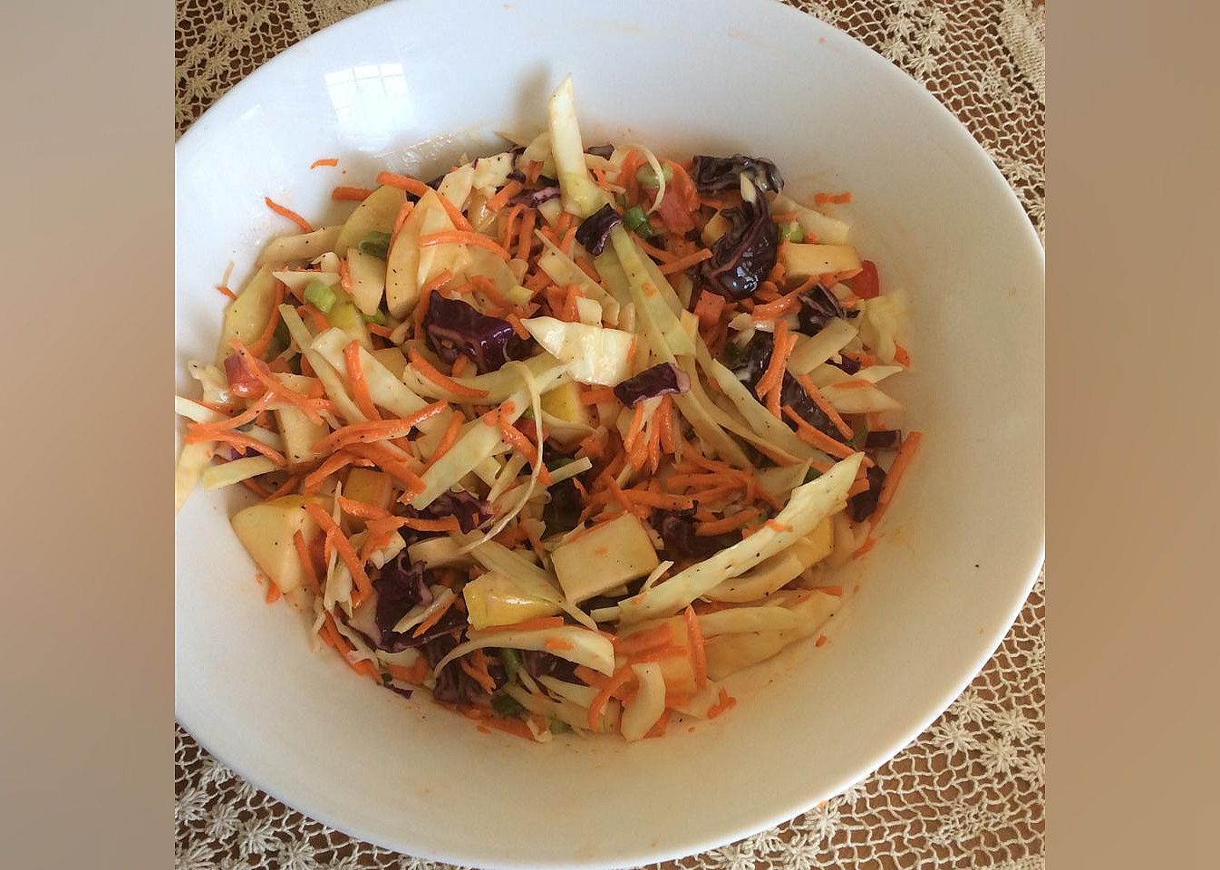 Easy Apple Coleslaw
