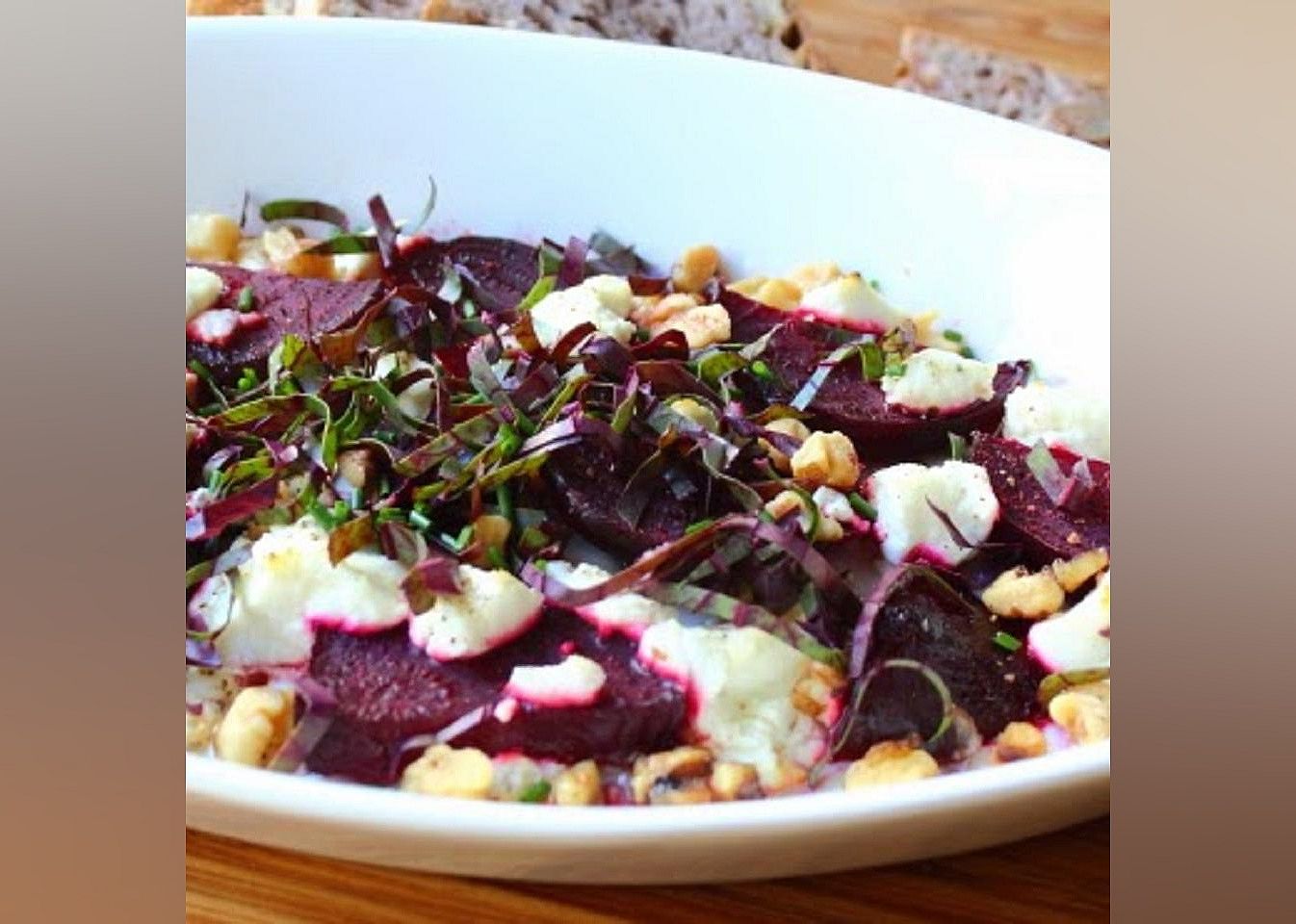 Roasted Beets with Goat Cheese and Walnuts