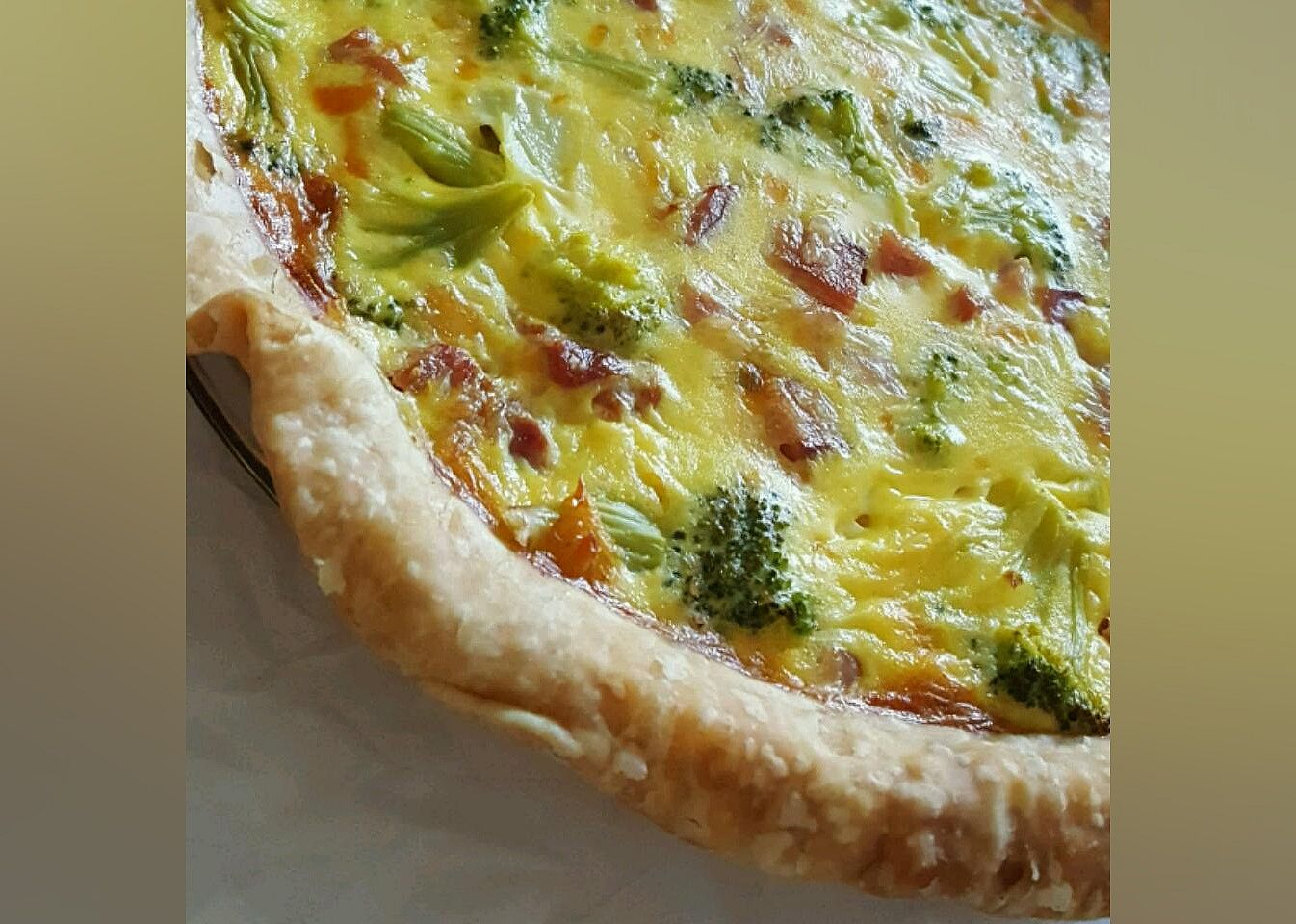 Easy Broccoli and Ham Quiche