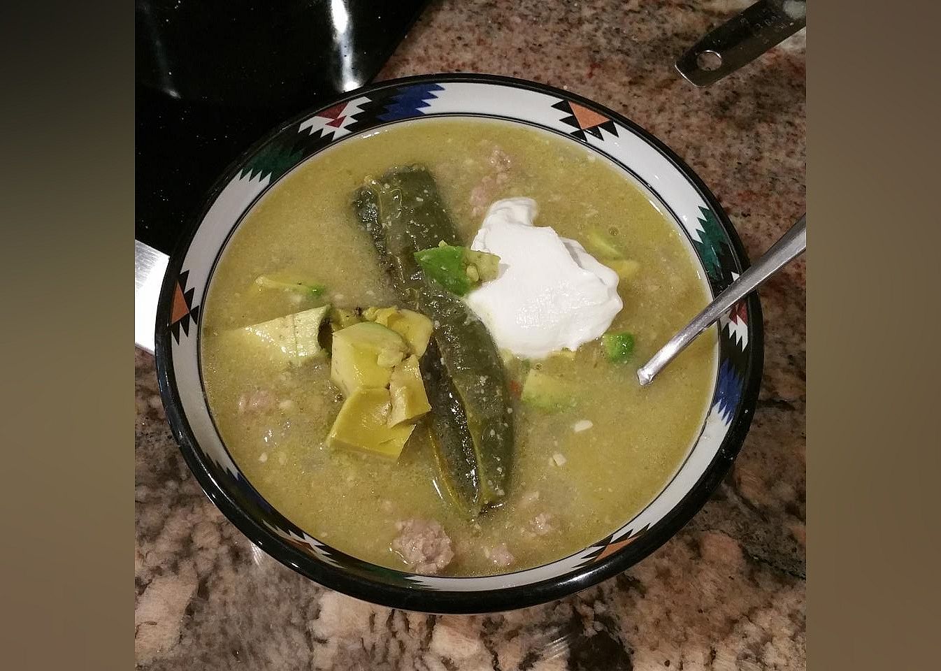Green Enchilada Pork Chili