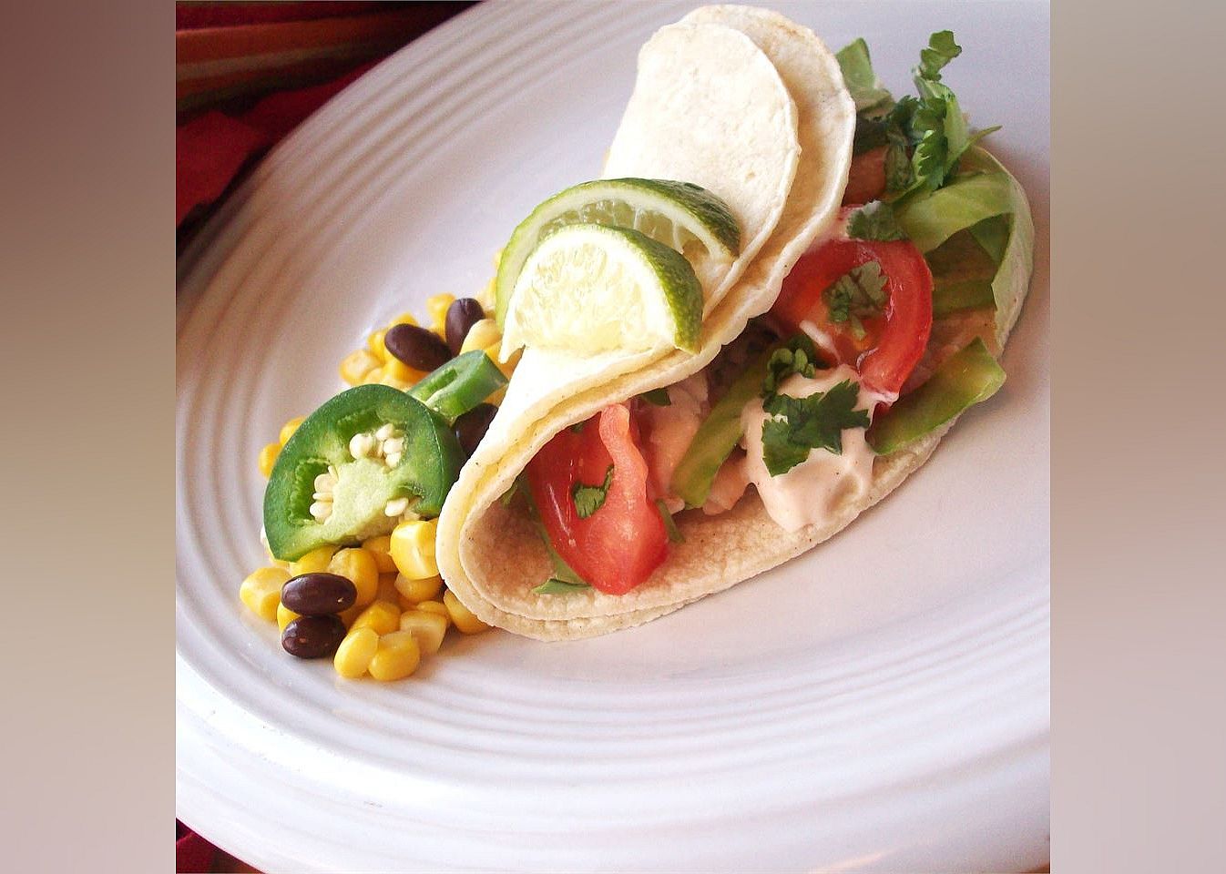 Grilled Fish Tacos with Chipotle-Lime Dressing