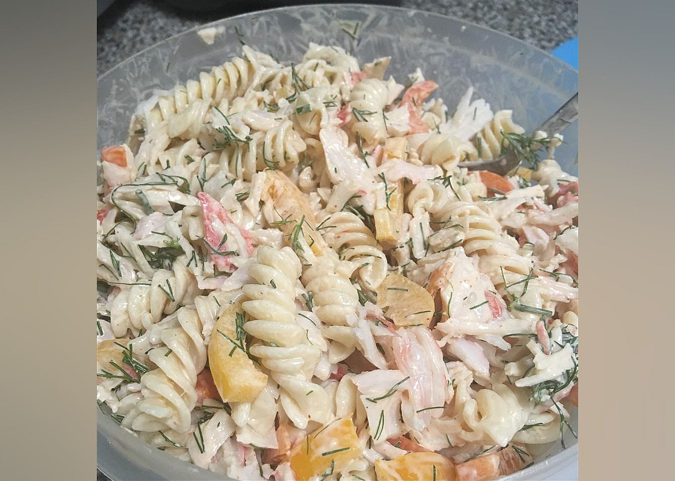 Creamy Crab and Pasta Salad