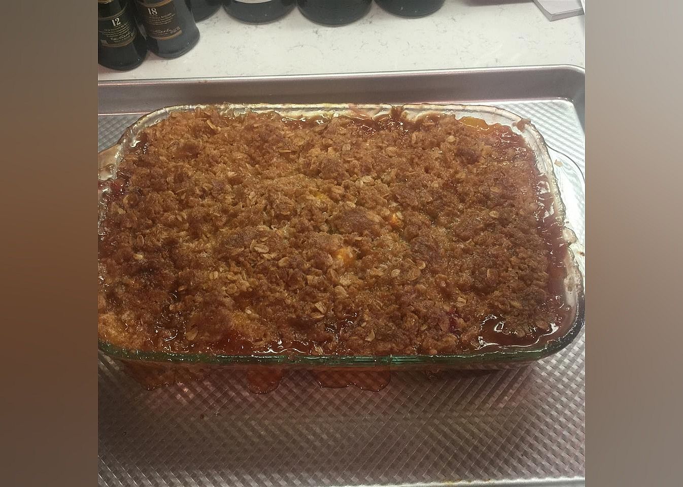 Peach-Raspberry Crisp