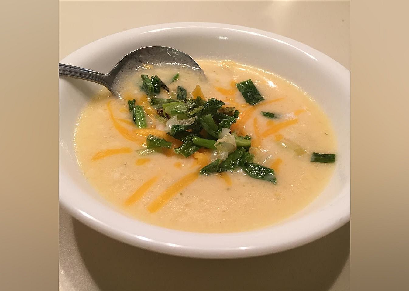 Creamy Cheddar Cheese Soup