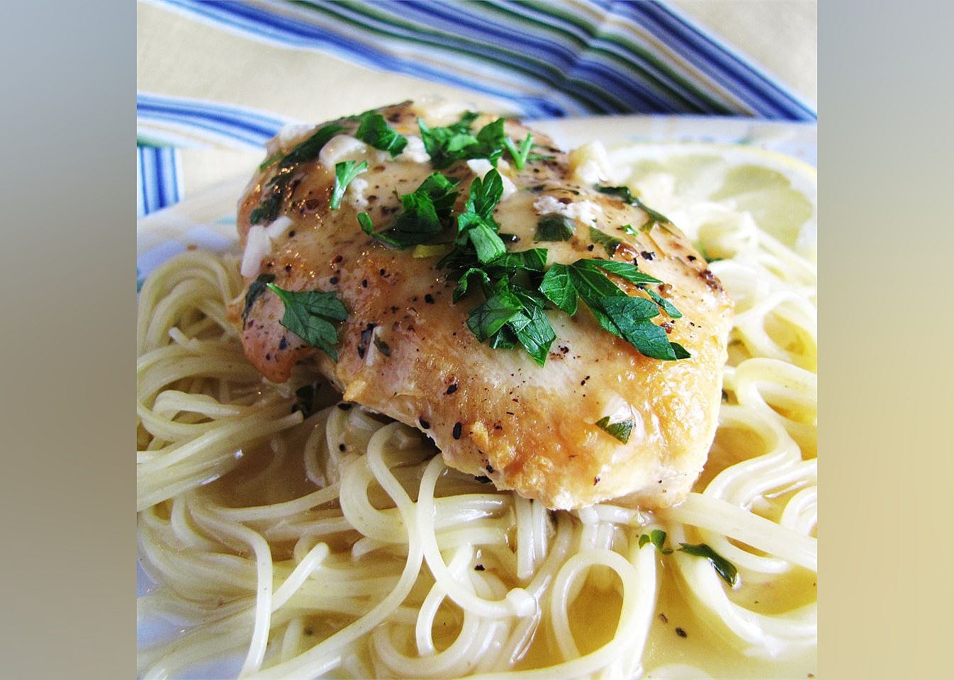 Slow Cooker Lemon Garlic Chicken II
