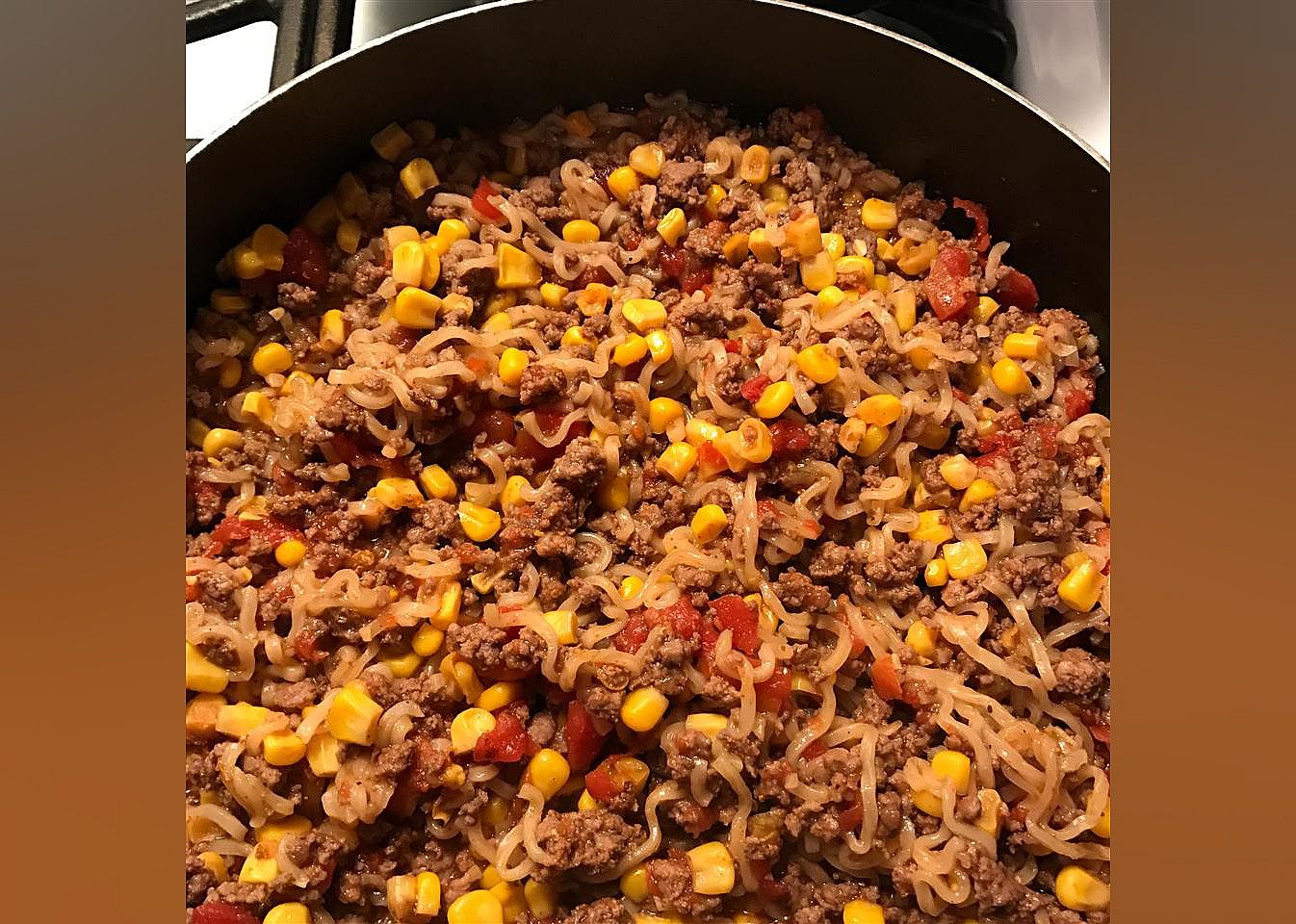 Ground Beef Curly Noodle