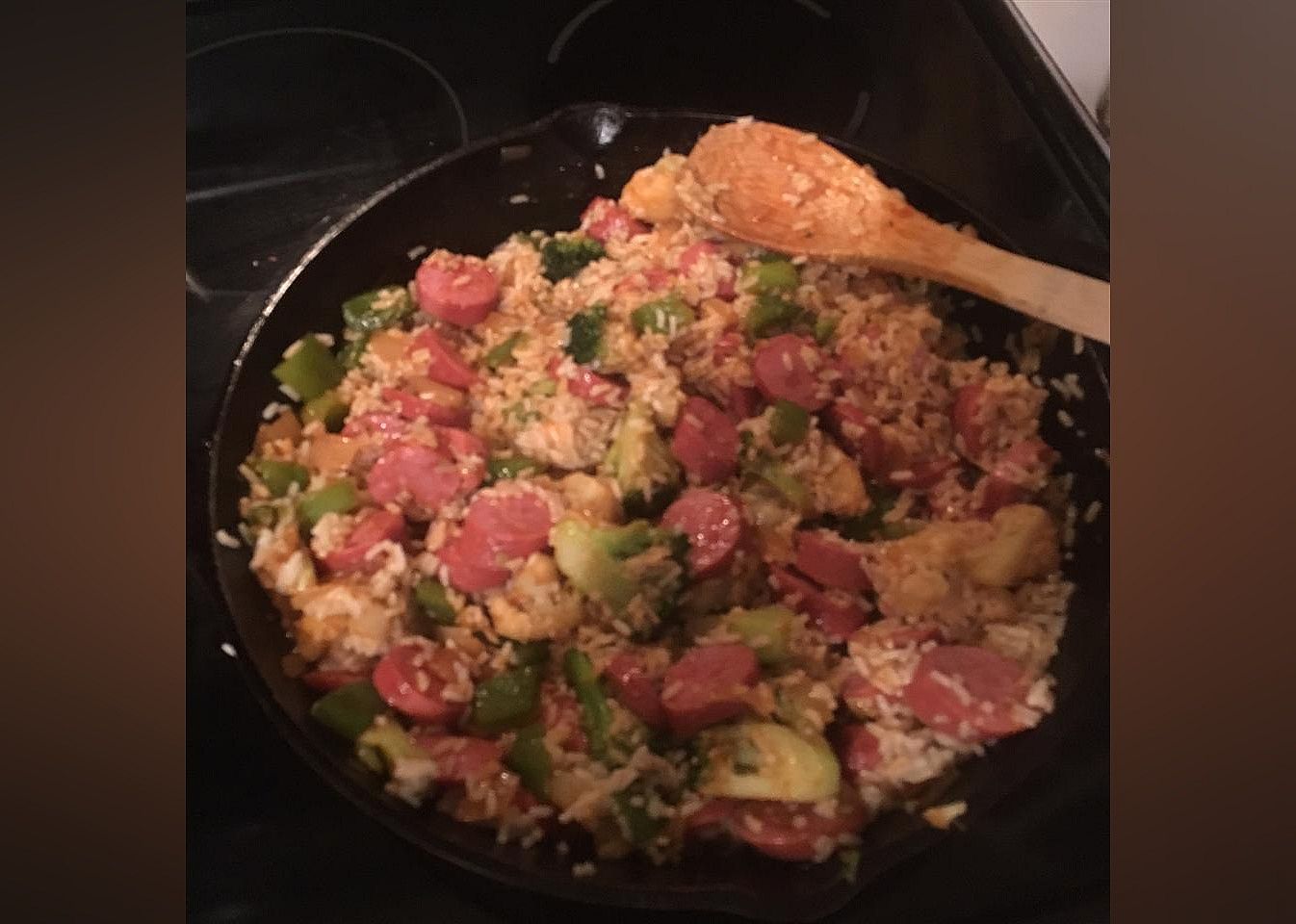Easy Smoked Sausage Skillet