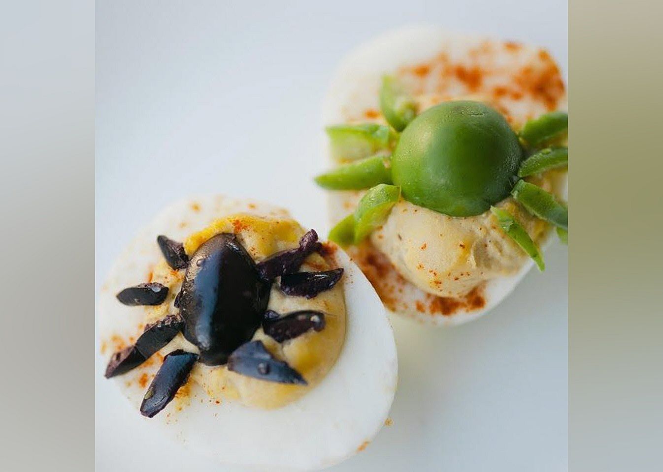 Spider Deviled Eggs for Halloween