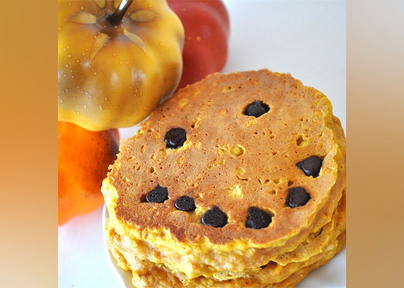 Jack-O-Lantern Pumpkin Pancakes